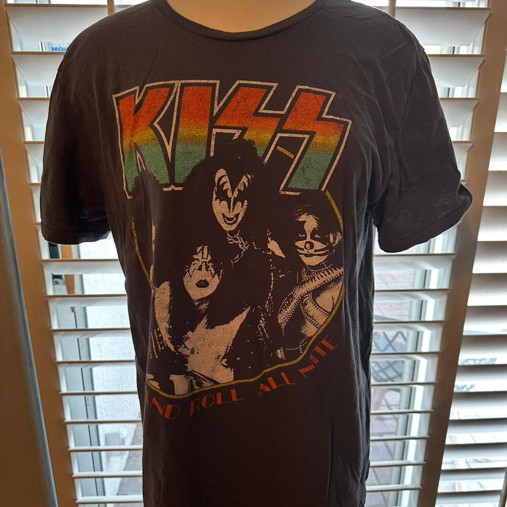 Kiss band Men's dark t-shirt